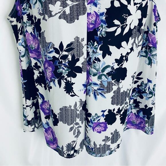 Nine West Floral Blouse Size Large - Picture 3 of 9